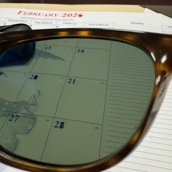 Ray-Ban POLARIZED RB 2132 New Wayfarer 58/18 Dark Tortoise Sunglasses ~Rare Size - Picture 9 of 11